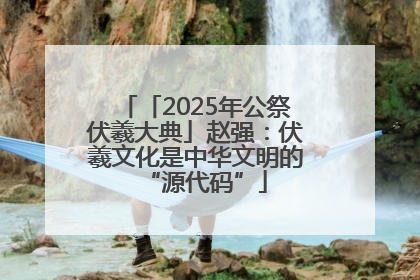 「2025年公祭伏羲大典」赵强：伏羲文化是中华文明的“源代码”
