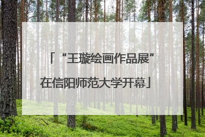 “王璇绘画作品展”在信阳师范大学开幕