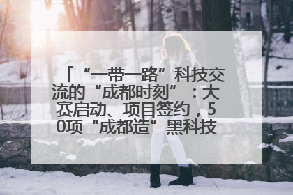 “一带一路”科技交流的“成都时刻”：大赛启动、项目签约，50项“成都造”黑科技吸引多国客商