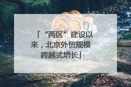 “两区”建设以来，北京外贸规模跨越式增长