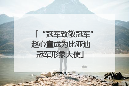“冠军致敬冠军” 赵心童成为比亚迪冠军形象大使