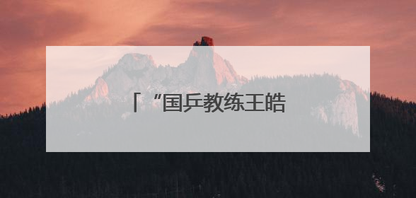 “国乒教练王皓考编”最新进展