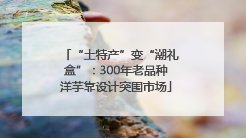 “土特产”变“潮礼盒”：300年老品种洋芋靠设计突围市场