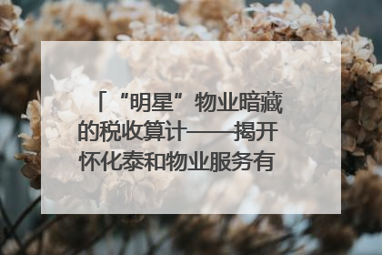 “明星”物业暗藏的税收算计——揭开怀化泰和物业服务有限公司隐匿未开票收入偷税真相