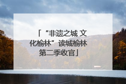 “非遗之城 文化榆林”读城榆林第二季收官