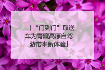 “门到门”取送车为青藏高原自驾游带来新体验