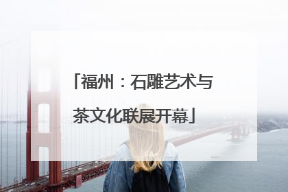 福州：石雕艺术与茶文化联展开幕