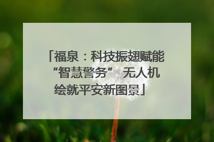 福泉：科技振翅赋能“智慧警务” 无人机绘就平安新图景