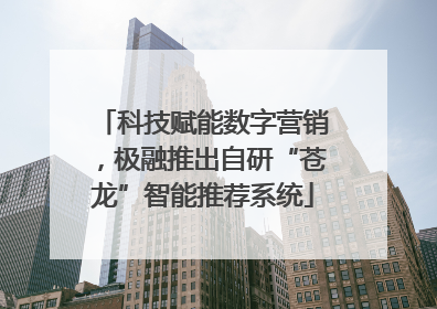 科技赋能数字营销，极融推出自研“苍龙”智能推荐系统