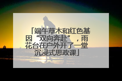 端午草木和红色基因“双向奔赴”，雨花台在户外开了一堂沉浸式思政课