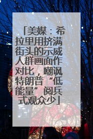 美媒：希拉里用挤满街头的示威人群画面作对比，嘲讽特朗普“低能量”阅兵式观众少