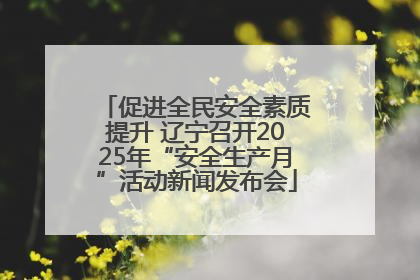促进全民安全素质提升 辽宁召开2025年“安全生产月”活动新闻发布会