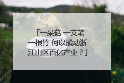 一朵菇 一支笔 一根竹 何以撬动浙江山区百亿产业？