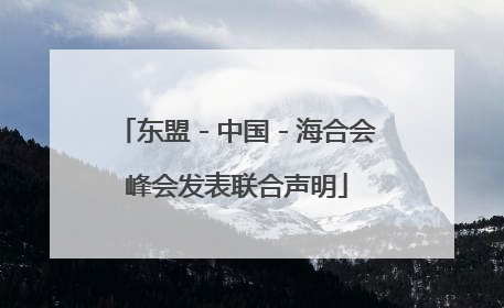 东盟－中国－海合会峰会发表联合声明