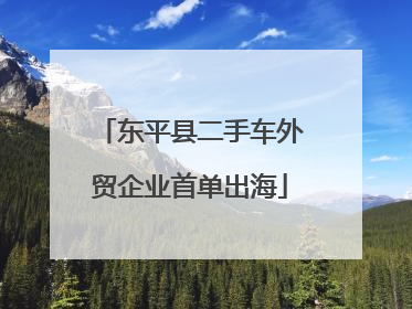 东平县二手车外贸企业首单出海