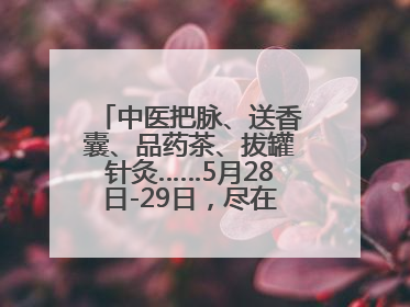 中医把脉、送香囊、品药茶、拔罐针灸……5月28日-29日，尽在山东医专附属医院中医夜市