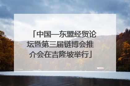 中国—东盟经贸论坛暨第三届链博会推介会在吉隆坡举行