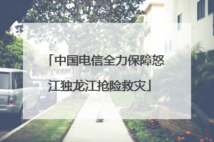 中国电信全力保障怒江独龙江抢险救灾
