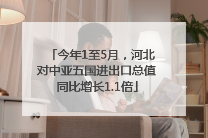 今年1至5月，河北对中亚五国进出口总值同比增长1.1倍