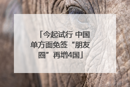 今起试行 中国单方面免签“朋友圈”再增4国