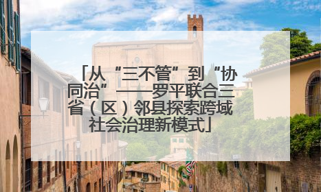 从“三不管”到“协同治”——罗平联合三省（区）邻县探索跨域社会治理新模式
