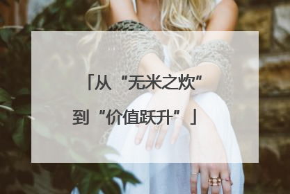 从“无米之炊”到“价值跃升”