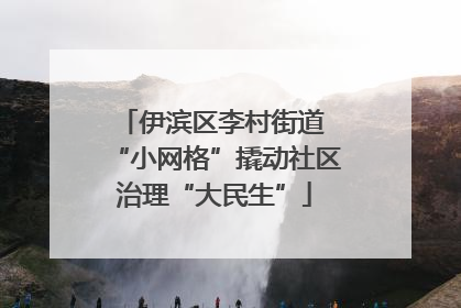 伊滨区李村街道 “小网格”撬动社区治理“大民生”