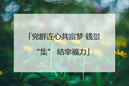 党群连心共富梦 钱景 “集” 结幸福力