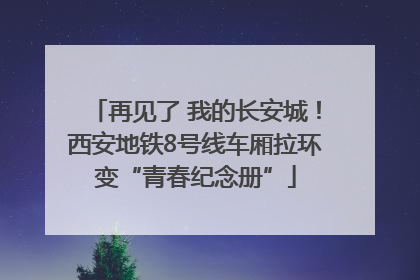 再见了 我的长安城！西安地铁8号线车厢拉环变“青春纪念册”