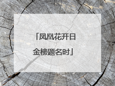 凤凰花开日 金榜题名时