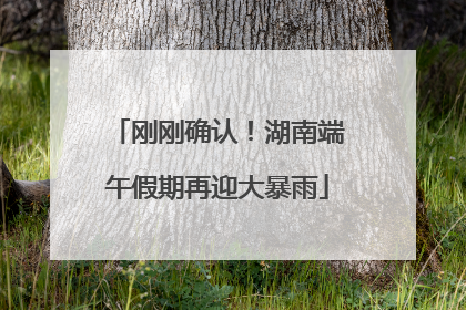 刚刚确认！湖南端午假期再迎大暴雨