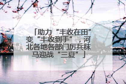 助力“丰收在田”变“丰收到手”，河北各地各部门厉兵秣马迎战“三夏”