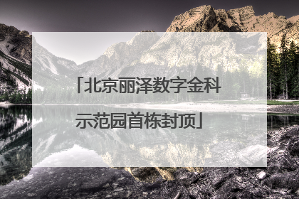 北京丽泽数字金科示范园首栋封顶