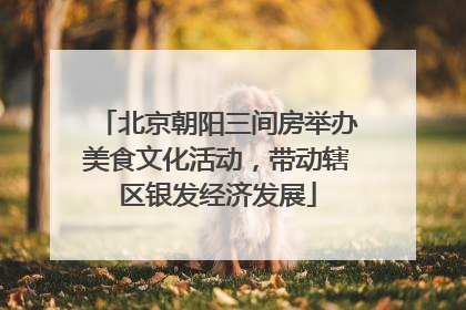 北京朝阳三间房举办美食文化活动，带动辖区银发经济发展