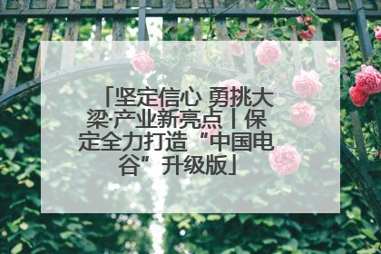 坚定信心 勇挑大梁·产业新亮点丨保定全力打造“中国电谷”升级版