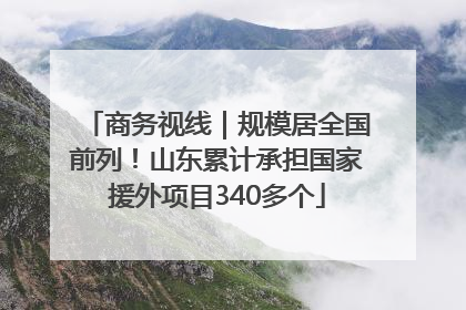 商务视线｜规模居全国前列！山东累计承担国家援外项目340多个