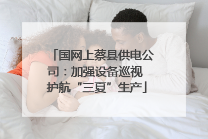 国网上蔡县供电公司：加强设备巡视 护航“三夏”生产