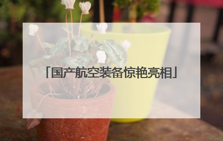 国产航空装备惊艳亮相