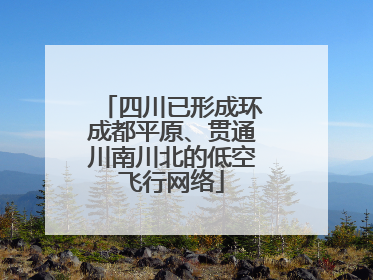 四川已形成环成都平原、贯通川南川北的低空飞行网络