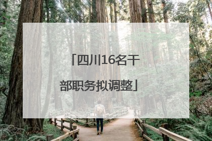 四川16名干部职务拟调整