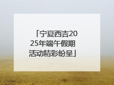 宁夏西吉2025年端午假期活动精彩纷呈