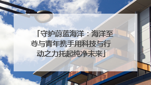 守护蔚蓝海洋：海洋至尊与青年携手用科技与行动之力托起纯净未来