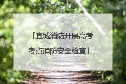 宜城消防开展高考考点消防安全检查