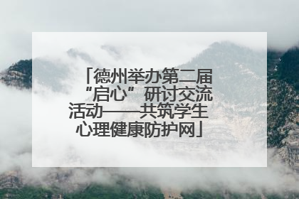德州举办第二届“启心”研讨交流活动——共筑学生心理健康防护网