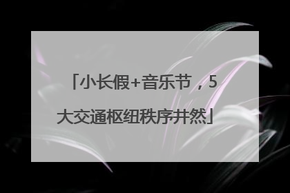 小长假+音乐节，5大交通枢纽秩序井然