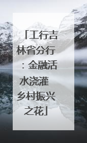 工行吉林省分行：金融活水浇灌 乡村振兴之花