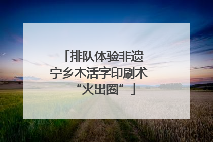 排队体验非遗 宁乡木活字印刷术“火出圈”