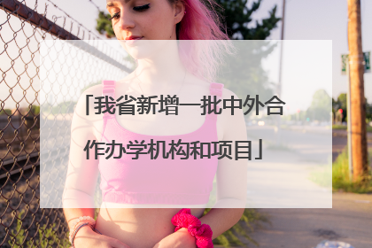 我省新增一批中外合作办学机构和项目