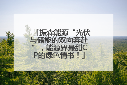 振森能源“光伏与储能的双向奔赴”，能源界最甜CP的绿色情书！