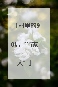 村里的90后“当家人”